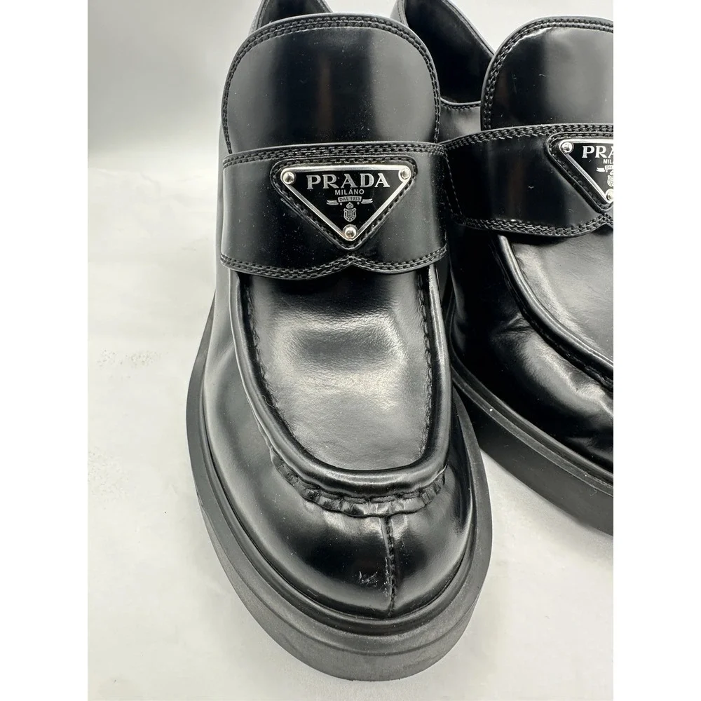 Prada spazzolato platform